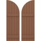Ekena Millwork Americraft 5-Board (2 Batten) Wood Joined Board-n-Batten Shutters w/ Arch Top, ARW101BQ518X77BTH, PR ARW101BQ518X77BTH - alternate 1